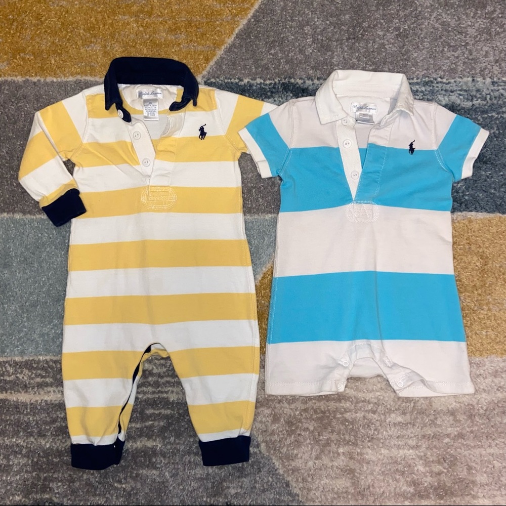 Lot of 2 Ralph Lauren Onesies Size 6 Months